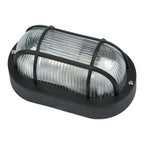 Plafoniera ovale con griglia in materiale termoplastico - Nero by CeramicStore | Lo specialista del tuo bagno