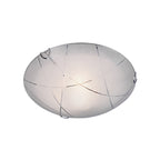 Plafoniera Sandrina Graniglia con righe trasparenti diametro 30 - Bianco by CeramicStore | Lo specialista del tuo bagno