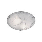 Plafoniera Sandrina Graniglia con righe trasparenti D. 40 - Bianco by CeramicStore | Lo specialista del tuo bagno