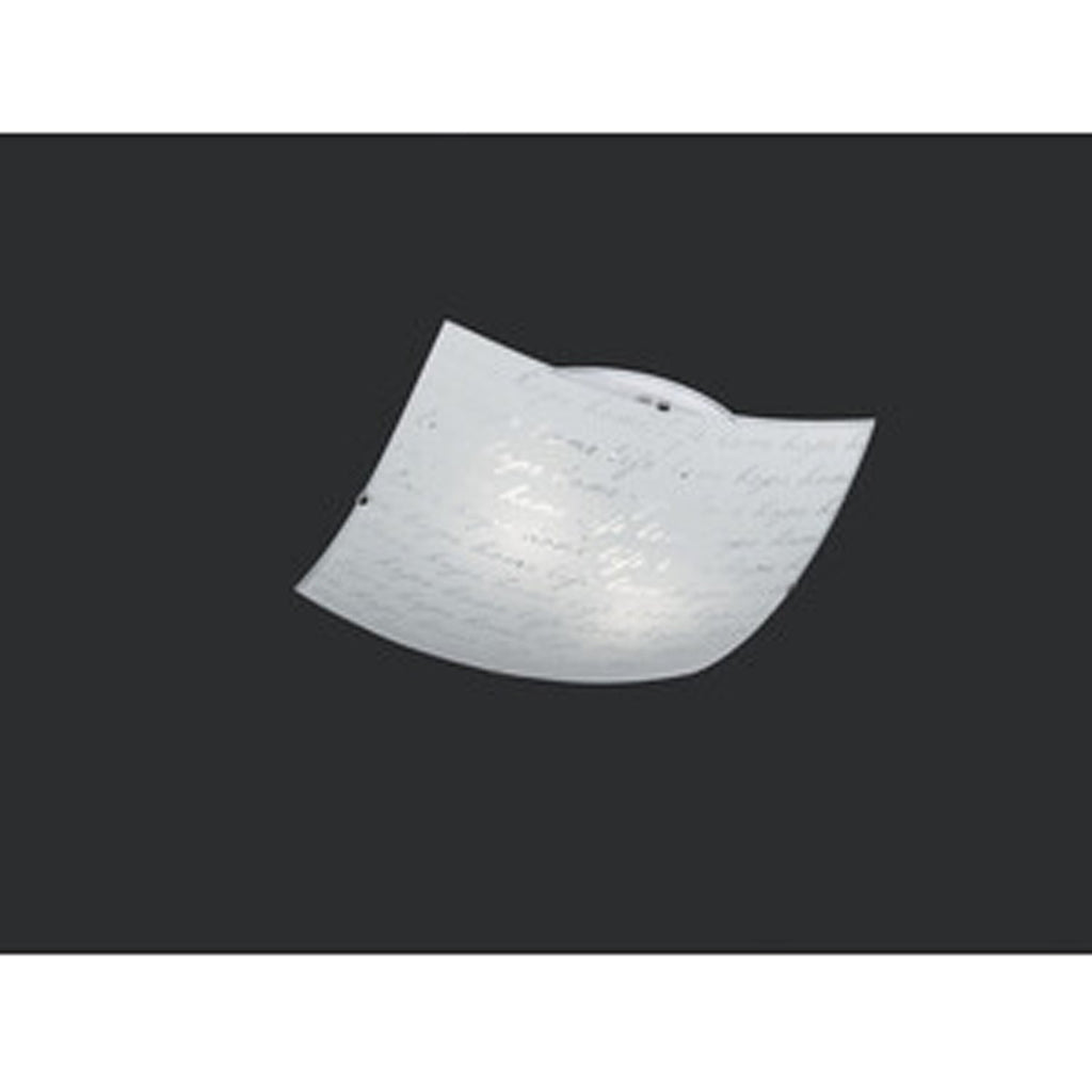  Plafoniera Signa 40x40 cm con decoro Firma - Bianco by CeramicStore | Lo specialista del tuo bagno