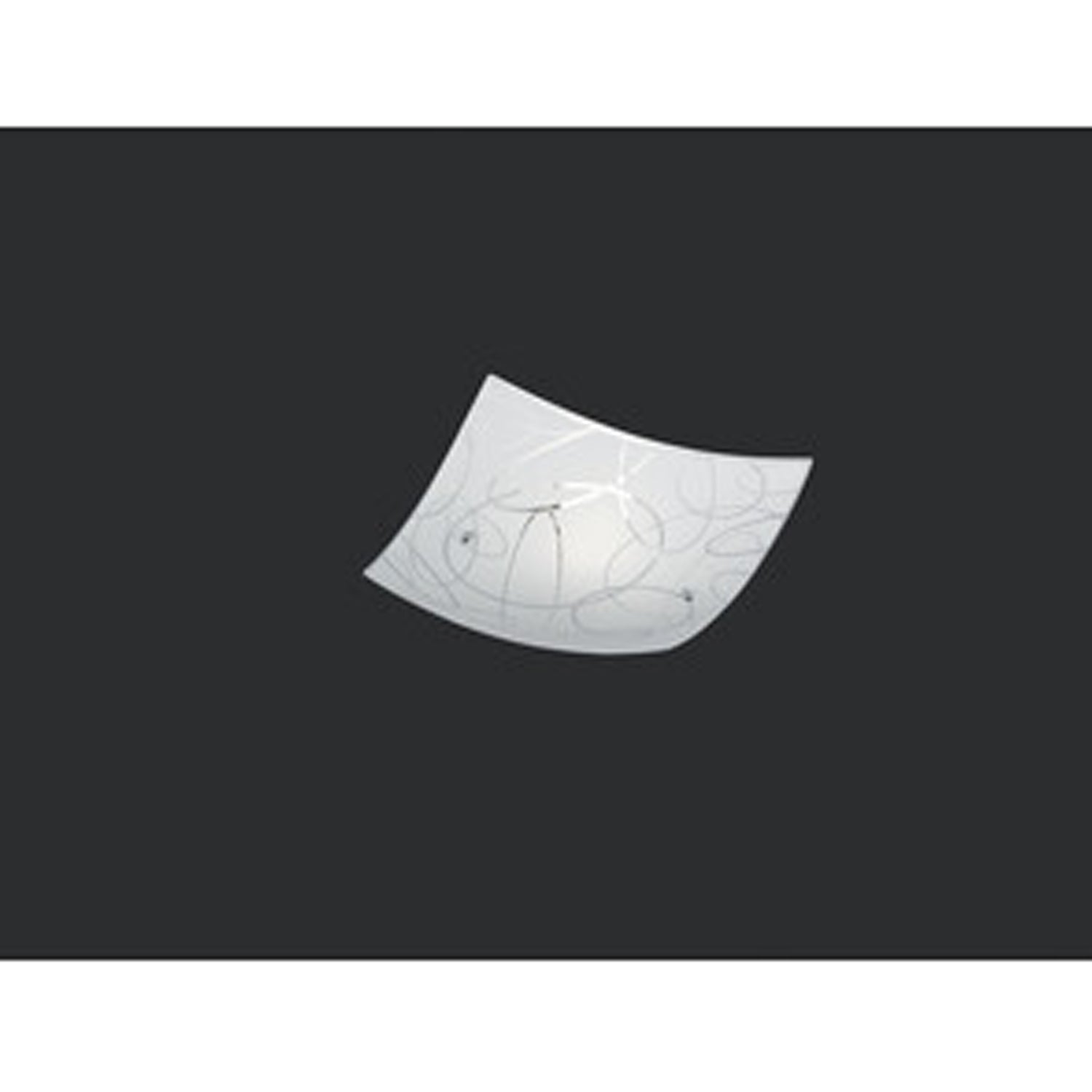  Plafoniera Spirelli 30x30 cm con decoro Cerchi - Bianco by CeramicStore | Lo specialista del tuo bagno