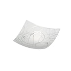 Plafoniera Spirelli 40x40 cm con decoro Cerchi - Bianco by CeramicStore | Lo specialista del tuo bagno