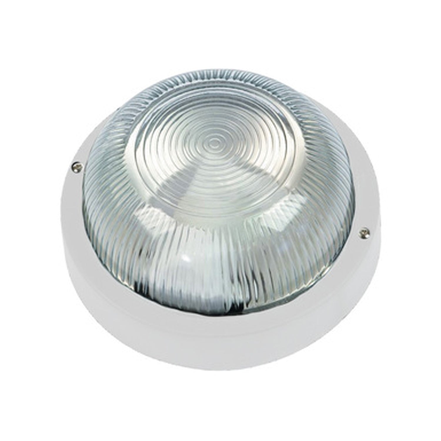 Plafoniera tonda in polipropilene e vetro - Bianco by CeramicStore | Lo specialista del tuo bagno