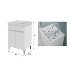 900342 - Lavatoio da Bagno 60 cm con Vasca in Ceramica Collezione Aurora Bathcore