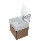 900321 - Composizione Bagno Sospesa 50 cm con Anta Slow-Motion e Consolle in Ceramica Collezione Kairos Cubi&co MDF