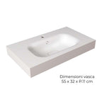  specchio e pensili 100+40x200hx46 cm PIX2 by CeramicStore | Lo specialista del tuo bagno