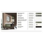  Composizione bagno sospesa con lavabo