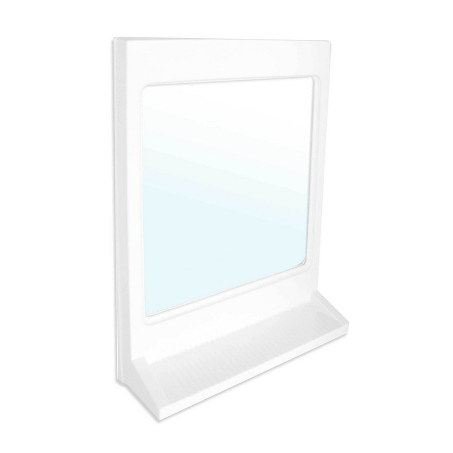 Specchio rettangolare con mensola in ABS modello Athena - Bianco by CeramicStore | Lo specialista del tuo bagno