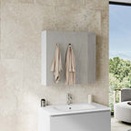 Specchio contenitore 60x15x68 cm con 2 ante Cubi&Co - Bianco lucido by CeramicStore | Lo specialista del tuo bagno