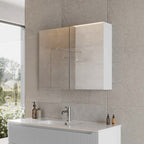 Specchio contenitore 100x15x68 cm con 2 ante Cubi&Co - Bianco lucido by CeramicStore | Lo specialista del tuo bagno