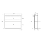  Specchio contenitore 100x15x68 cm con 2 ante Cubi&Co - Bianco lucido by CeramicStore | Lo specialista del tuo bagno