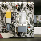 Composizione bagno sospesa con lavabo