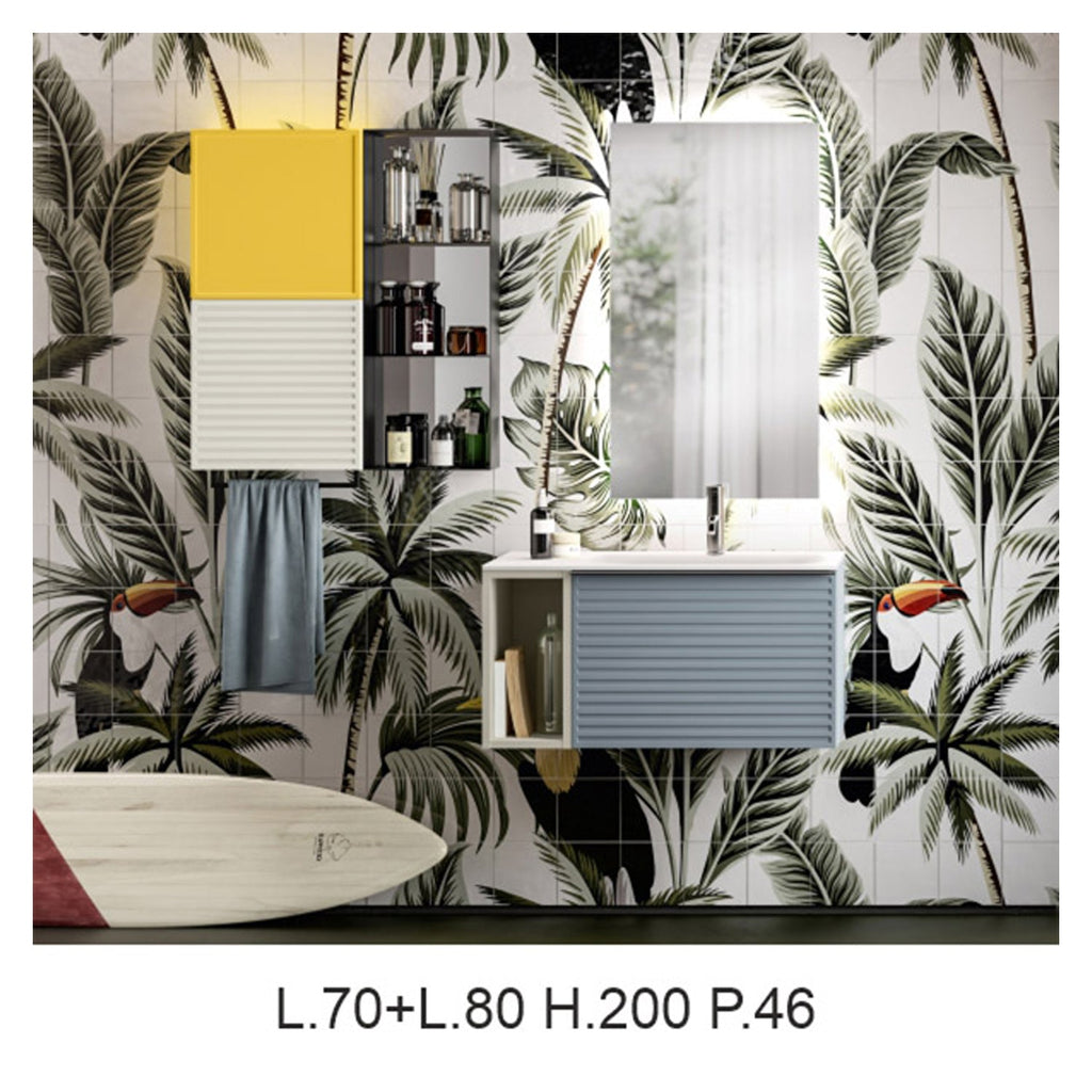  Composizione bagno sospesa con lavabo