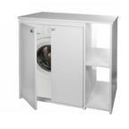 Mobile coprilavatrice in pvc con ante e due ripiani by CeramicStore | Lo specialista del tuo bagno