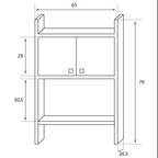  Mobile sopralavatrice in pvc con ante e ripiano by CeramicStore | Lo specialista del tuo bagno