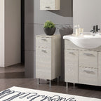 Mobiletto bagno a terra con un'anta e un cassetto modello Rimini Falegnameria Adriatica - Larice by CeramicStore | Lo specialista del tuo bagno
