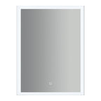 Specchio rettangolare con cornice led accensione touch 60x80h cm by CeramicStore | Lo specialista del tuo bagno