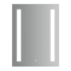 Specchio rettangolare con doppia striscia led laterale accensione touch 60x80h cm by CeramicStore | Lo specialista del tuo bagno