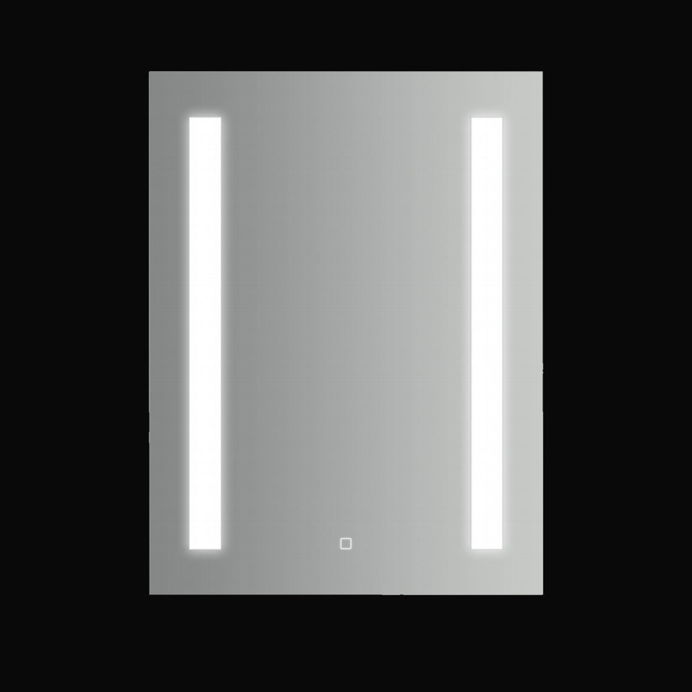  Specchio rettangolare con doppia striscia led laterale accensione touch 60x80h cm by CeramicStore | Lo specialista del tuo bagno