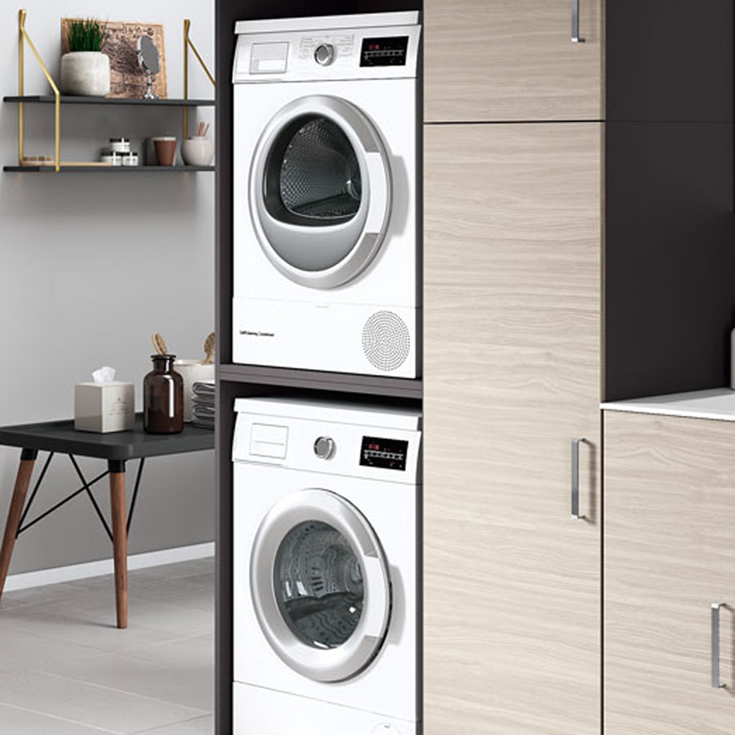  Composizione Mobili Lavanderia Area51-02 con lavatoio