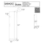  Colonna Multiuso con 4 ripiani di cui 2 regolabili finitura Struttura Ossido Bianco / Finitura Frontale Ossido Nero by Sarmog by CeramicStore | Lo specialista del tuo bagno