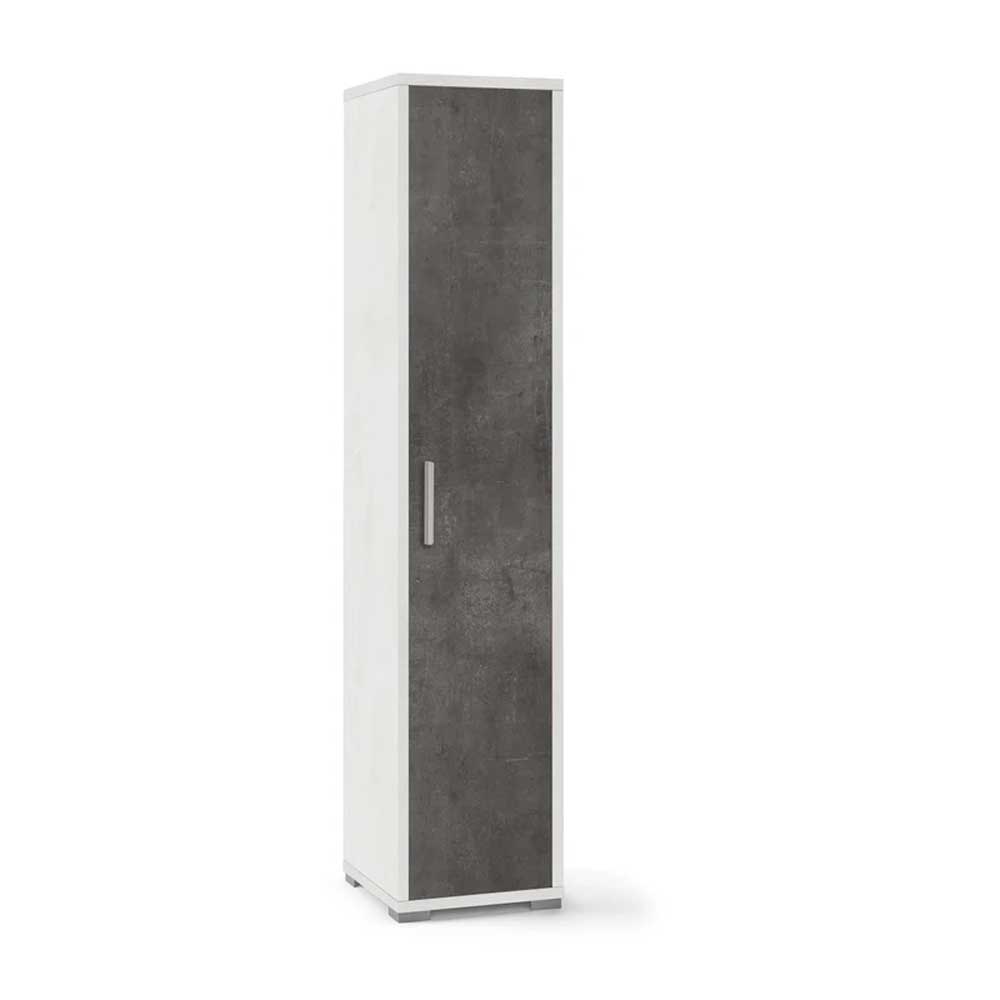 Colonna Multiuso con 4 ripiani di cui 2 regolabili finitura Struttura Ossido Bianco / Finitura Frontale Ossido Nero by Sarmog by CeramicStore | Lo specialista del tuo bagno
