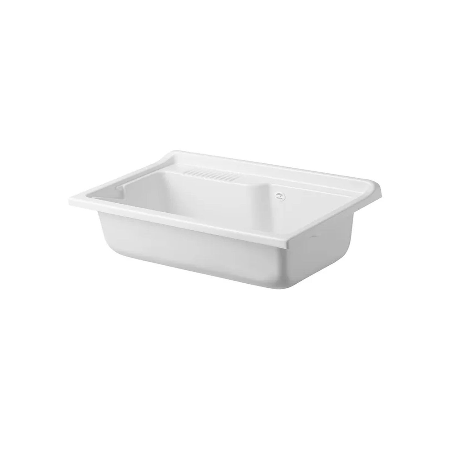 531004 - Vasca in resina Cubi&co per lavatoio 80x50 con pre-fori - 80 x 45,1 cm