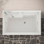 531004 - Vasca in resina Cubi&co per lavatoio 80x50 con pre-fori - 80 x 45,1 cm