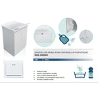  Lavatoio per esterno 60x60 in resina completo di tavoletta strizzatoio. Resistente agli acidi by CeramicStore | Lo specialista del tuo bagno