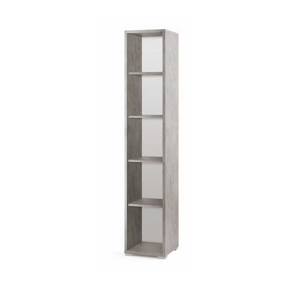 Colonna a Giorno / Libreria con 4 ripiani di cui 2 regolabili finitura Cemento by Sarmog by CeramicStore | Lo specialista del tuo bagno