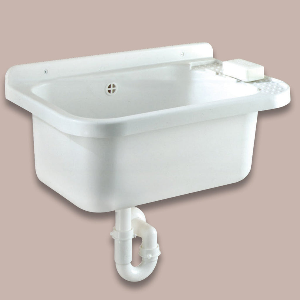  Lavatoio in pvc ideale per esterni con sifone incluso cm 50x35x24h by CeramicStore | Lo specialista del tuo bagno