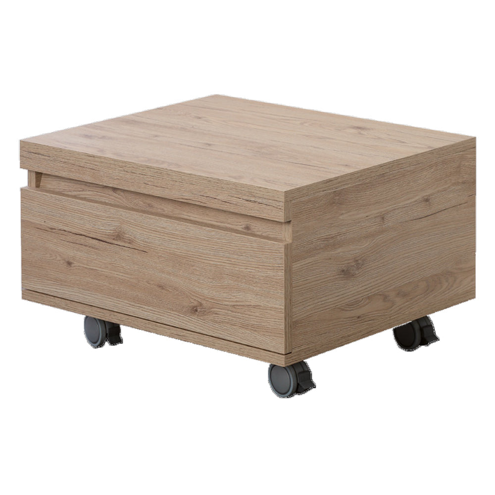 Cassettiera con chiusura soft-close e ruote Cubi&Co Rack cm 58x48 - Rovere di Bordeaux