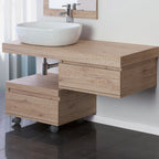 Cassettiera con chiusura soft-close e ruote Cubi&Co Rack cm 58x48 - Rovere di Bordeaux