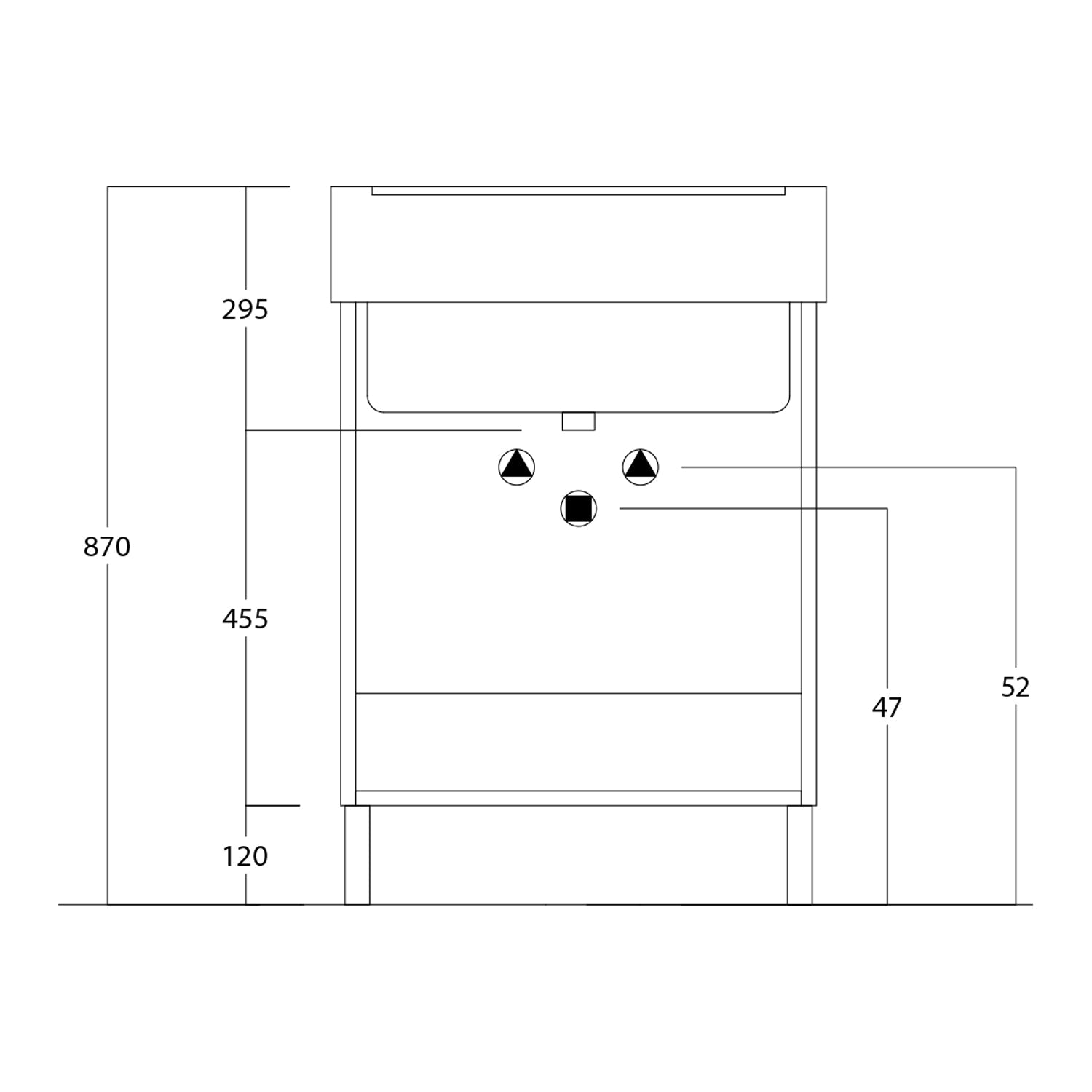  Lavatoio in ceramica con mobile in legno melaminico e asse di lavaggio Lavarredo Xilon cm 50x50 Bianco Lucido by CeramicStore | Lo specialista del tuo bagno