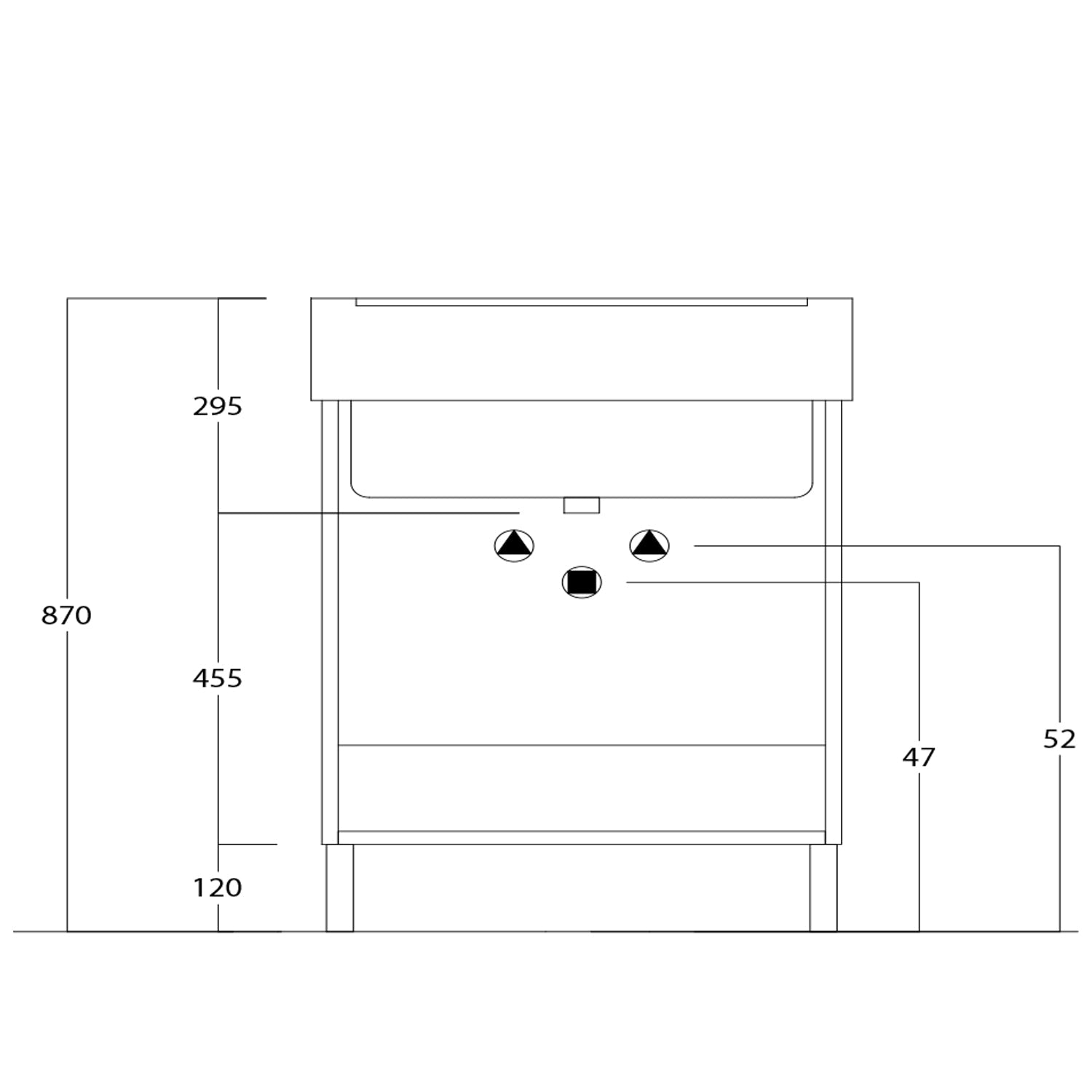  Lavatoio in ceramica con mobile due ante in legno melaminicoLavarredo Xilon cm 60x50 Bianco lucido by CeramicStore | Lo specialista del tuo bagno