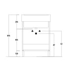  Lavatoio in ceramica con mobile due ante in legno melaminico Lavarredo Xilon cm 90x50 Bianco Lucido by CeramicStore | Lo specialista del tuo bagno