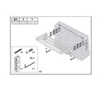  Mensola Porta asciugamani sospesa in ottone della collezione 'Project' by Cosmic 60x25x11 cm - Cromato by CeramicStore | Lo specialista del tuo bagno