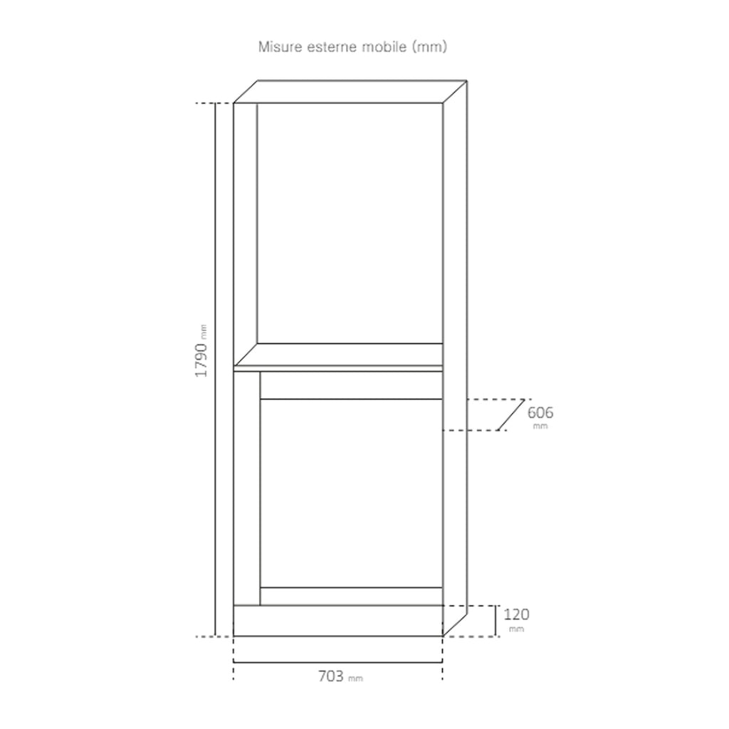  Mobile coprilavatrice e asciugatrice a colonna - Bianco by CeramicStore | Lo specialista del tuo bagno
