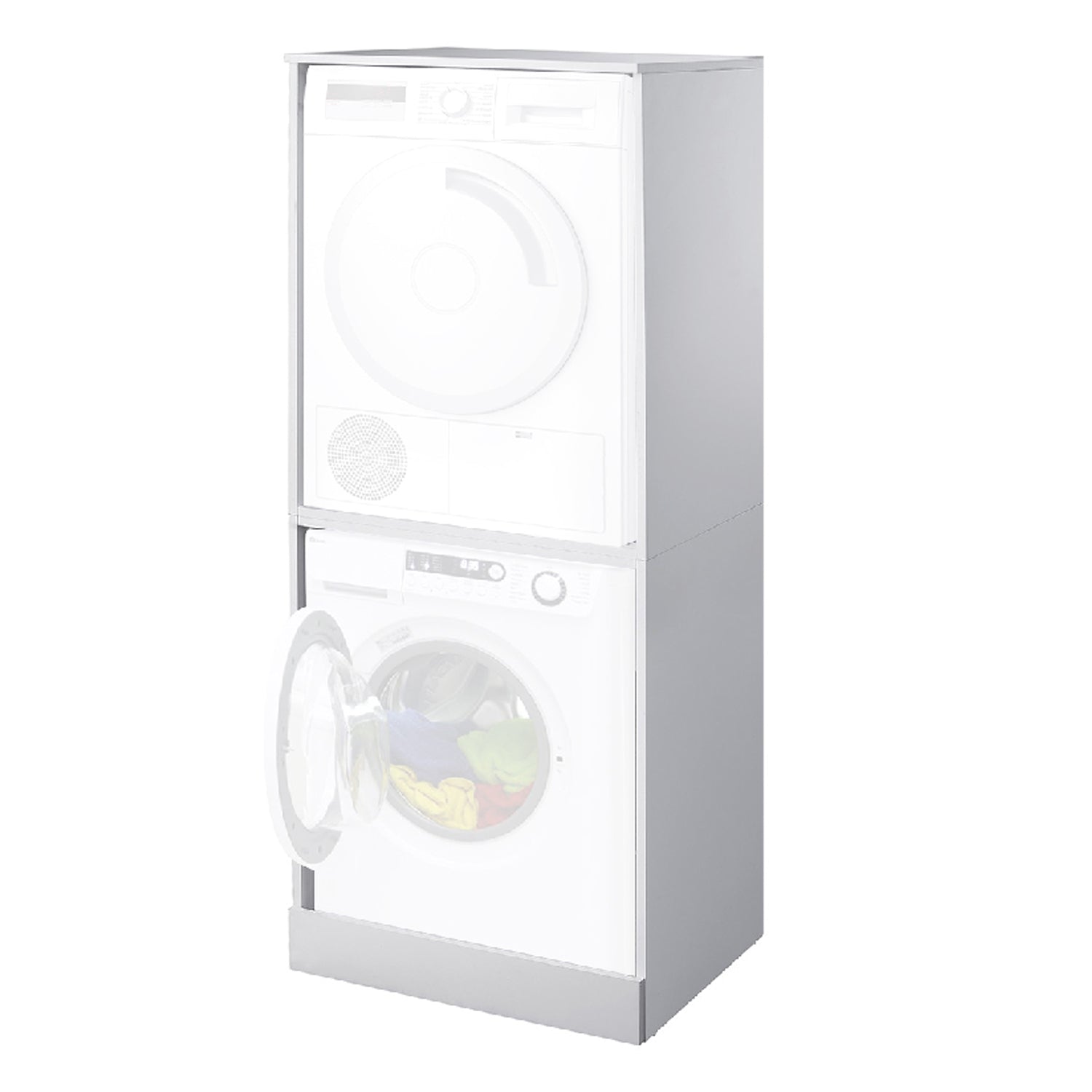 Mobile coprilavatrice e asciugatrice a colonna - Bianco by CeramicStore | Lo specialista del tuo bagno