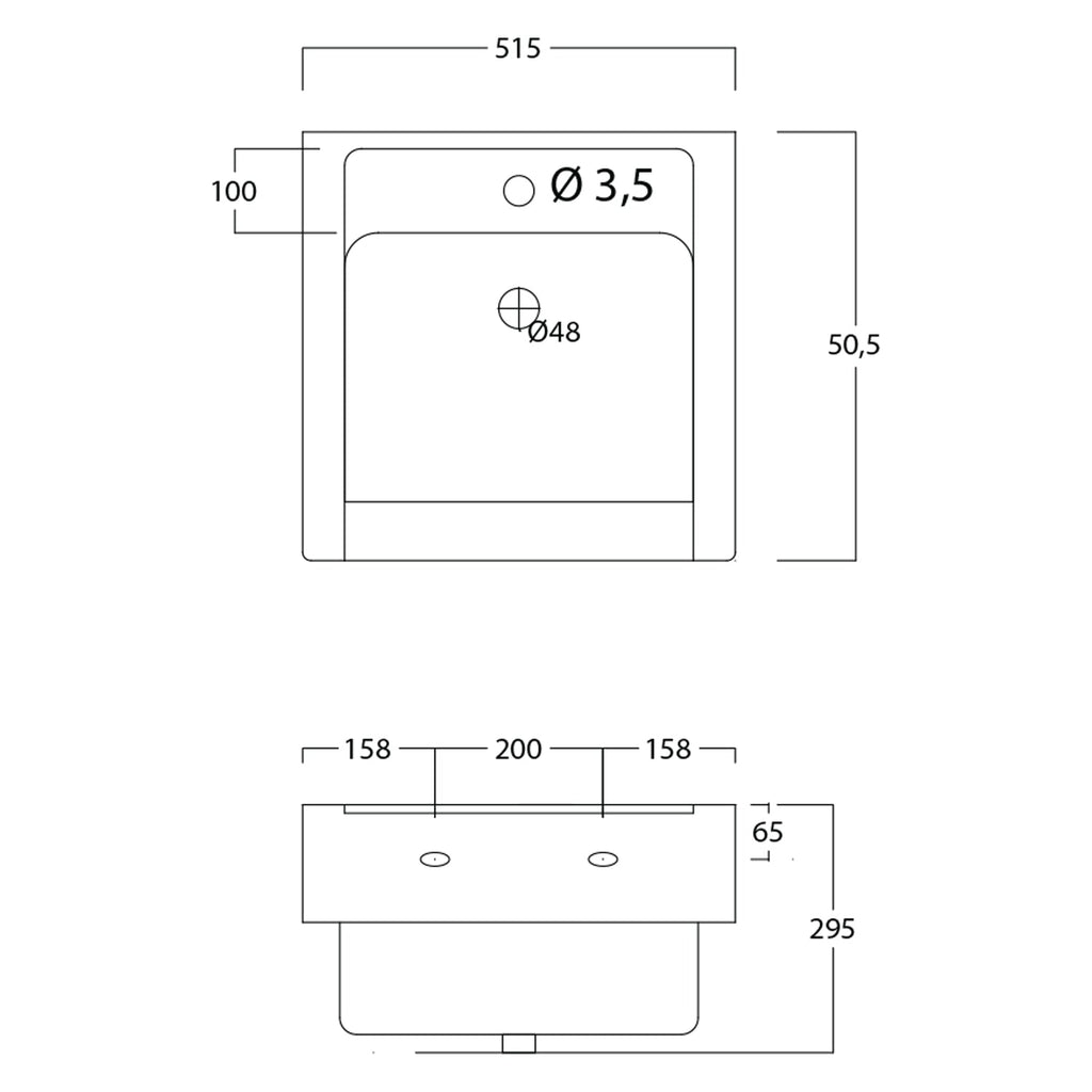  Lavatoio in ceramica con mobile in legno melaminico e asse di lavaggio Lavarredo Xilon cm 50x50 Bianco Lucido by CeramicStore | Lo specialista del tuo bagno
