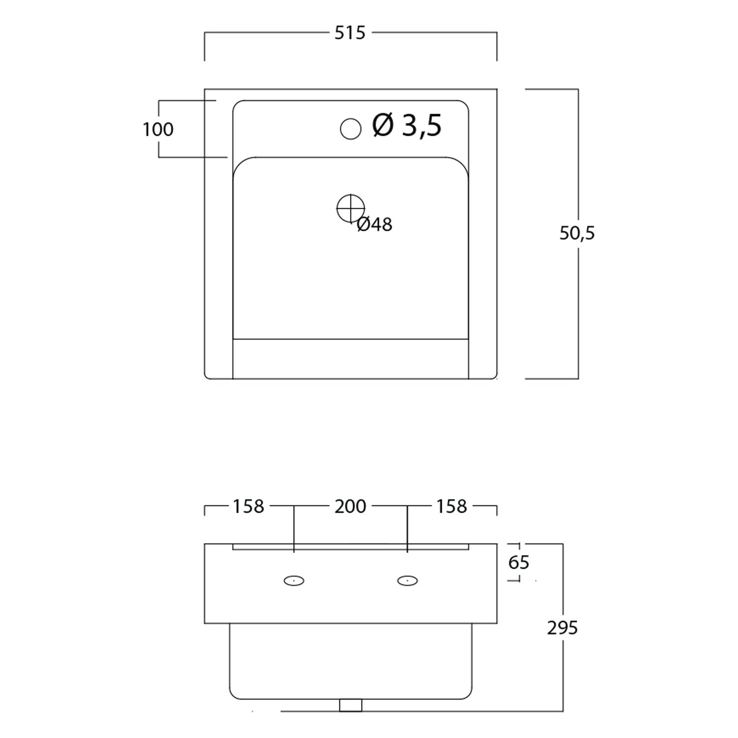  Lavatoio in ceramica con mobile in legno melaminico e asse di lavaggio Lavarredo Xilon cm 50x50 Bianco Lucido by CeramicStore | Lo specialista del tuo bagno