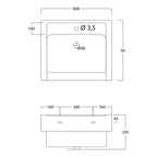 Lavatoio in ceramica con mobile due ante in legno melaminicoLavarredo Xilon cm 60x50 Bianco lucido by CeramicStore | Lo specialista del tuo bagno