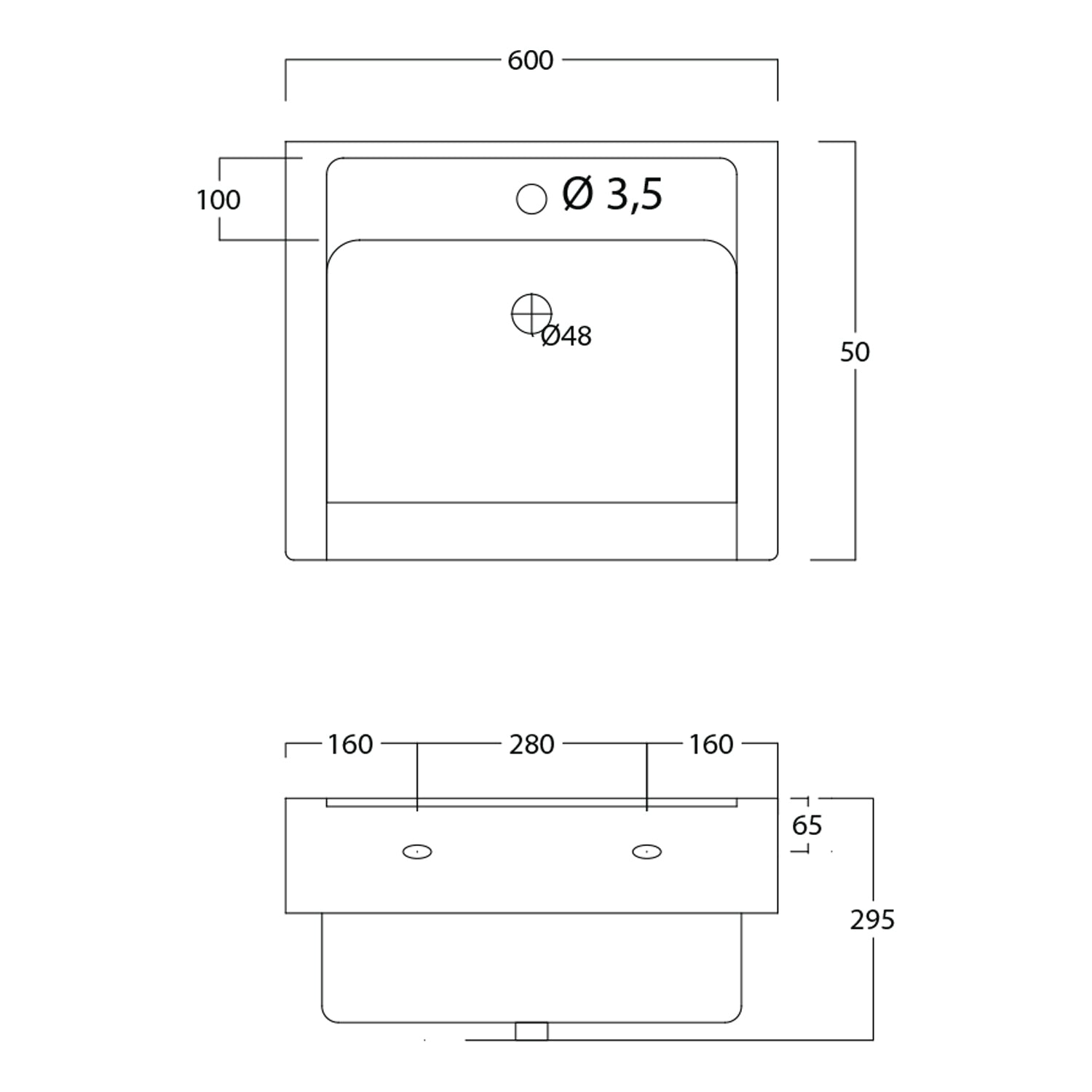  Lavatoio in ceramica con mobile due ante in legno melaminicoLavarredo Xilon cm 60x50 Bianco lucido by CeramicStore | Lo specialista del tuo bagno