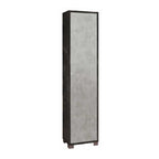 Mobile Colonna da Bagno 1 Anta finitura Struttura Ossido Nero / Finitura Frontale Cemento by Sarmog by CeramicStore | Lo specialista del tuo bagno