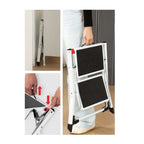  Scaletta pieghevole in acciaio a 2 gradini Max 150 kg by CeramicStore | Lo specialista del tuo bagno