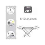  Stendibiancheria alato in acciaio 18 Metri Nero opaco ripiegabile e richiudibile by CeramicStore | Lo specialista del tuo bagno