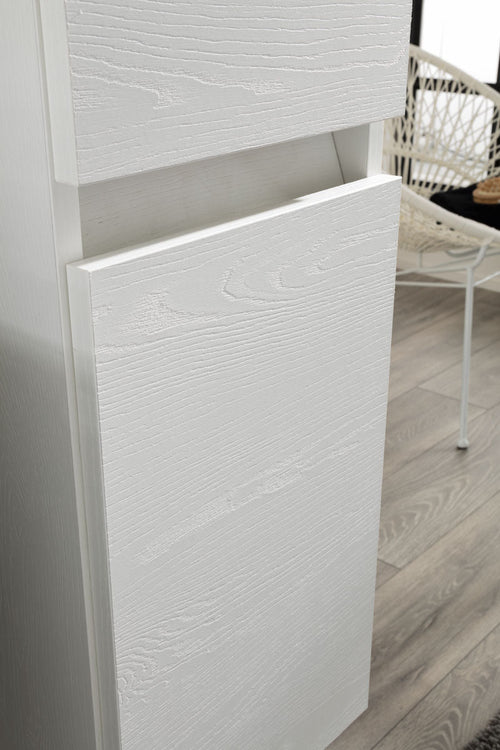  Mobile bagno sospeso Kora01 cm 90x190x46 bianco frassinato by CeramicStore | Lo specialista del tuo bagno