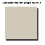  Composizione sospesa modello Best05 100x190x46 cm laccato lucido grigio nuvola by CeramicStore | Lo specialista del tuo bagno