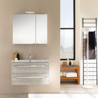 Mobile bagno sospeso modello Oscar02 cm 85x190x46 - Larice by CeramicStore | Lo specialista del tuo bagno