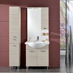 Mobile bagno a terra modello Rimini06 cm 105x195x47 finitura in larice by CeramicStore | Lo specialista del tuo bagno